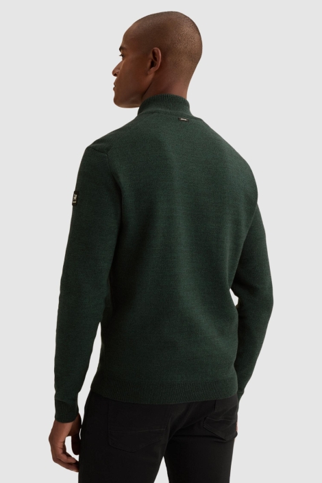 Vanguard groene heren vest | Model achteraanzicht