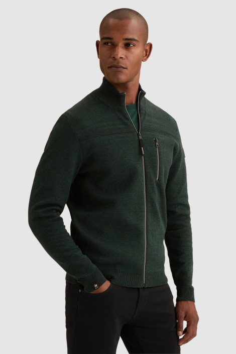 Vanguard groene heren vest | Model vooraanzicht