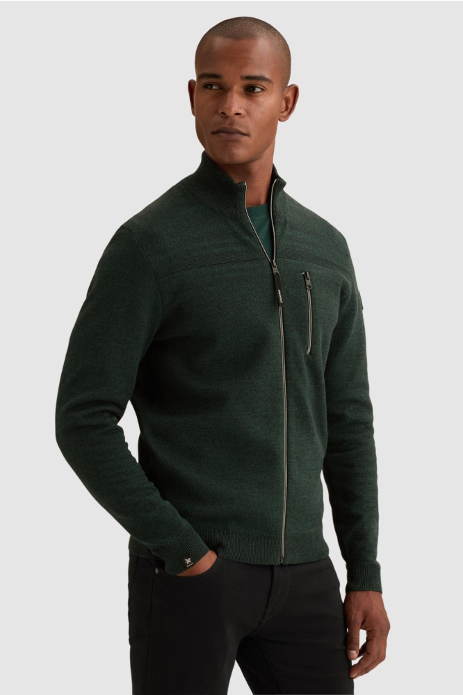 Vanguard groene heren vest | Model vooraanzicht