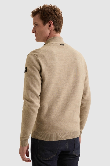 Vanguard beige heren vest | Model achteraanzicht
