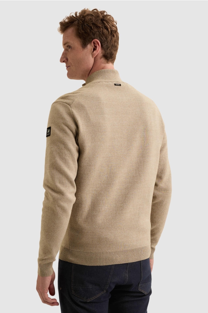 Vanguard beige heren vest | Model achteraanzicht