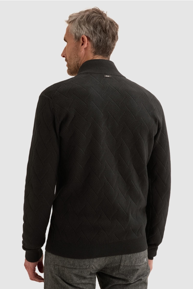 Vanguard zwarte heren vest | Model achteraanzicht