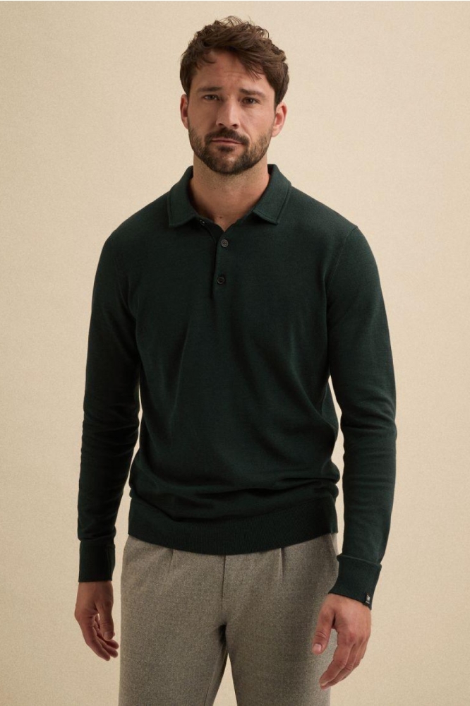 Vanguard groene heren polo | Model vooraanzicht