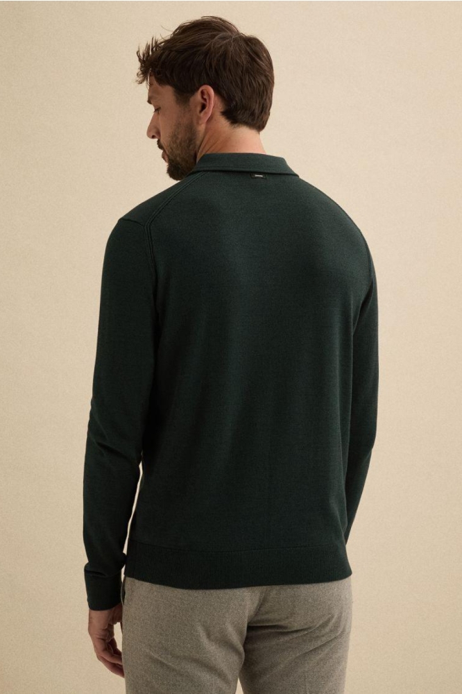 Vanguard groene heren polo | Model achteraanzicht