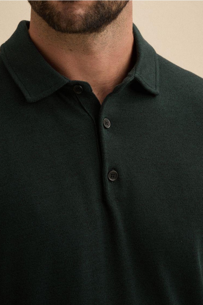 Vanguard groene heren polo | Close up