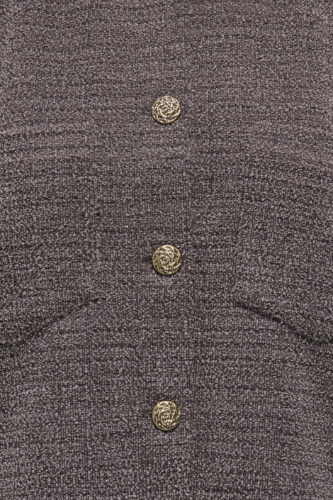 Jacqueline de Yong bruine dames vest | Kleurstaal