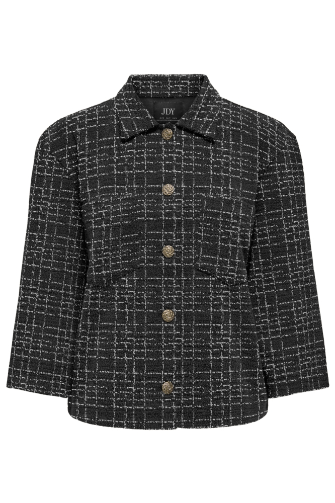Jacqueline de Yong zwarte dames vest | Vooraanzicht
