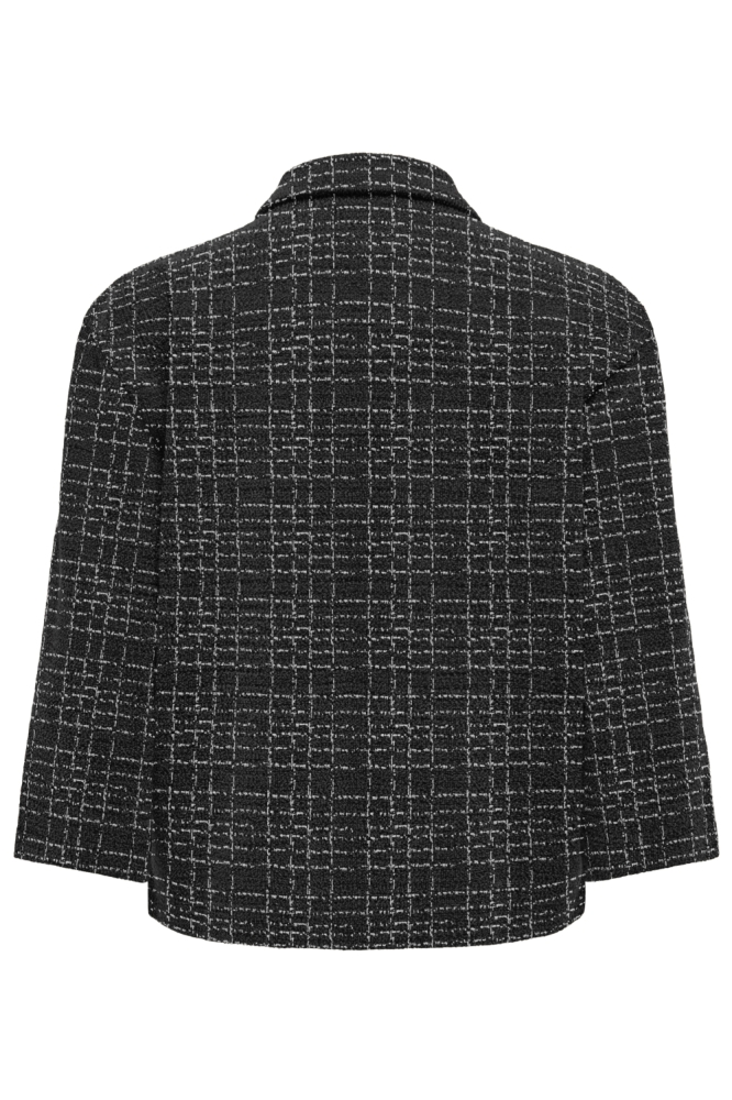 Jacqueline de Yong zwarte dames vest | Achteraanzicht