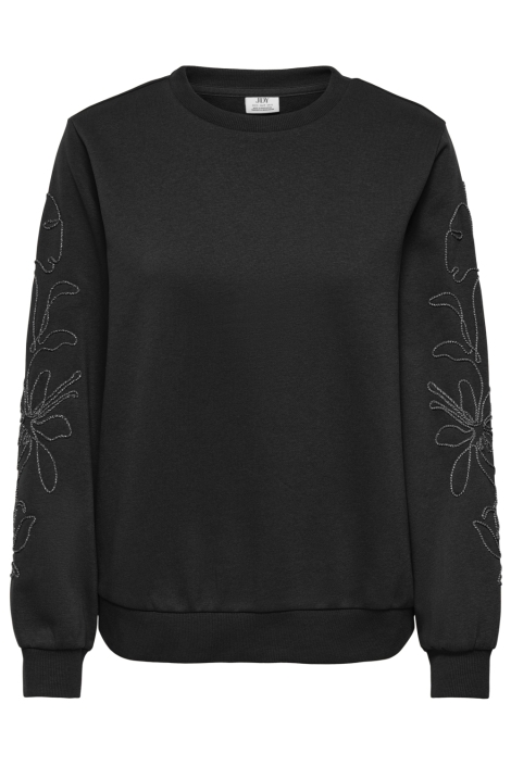 Jacqueline de Yong zwarte dames sweater | Vooraanzicht