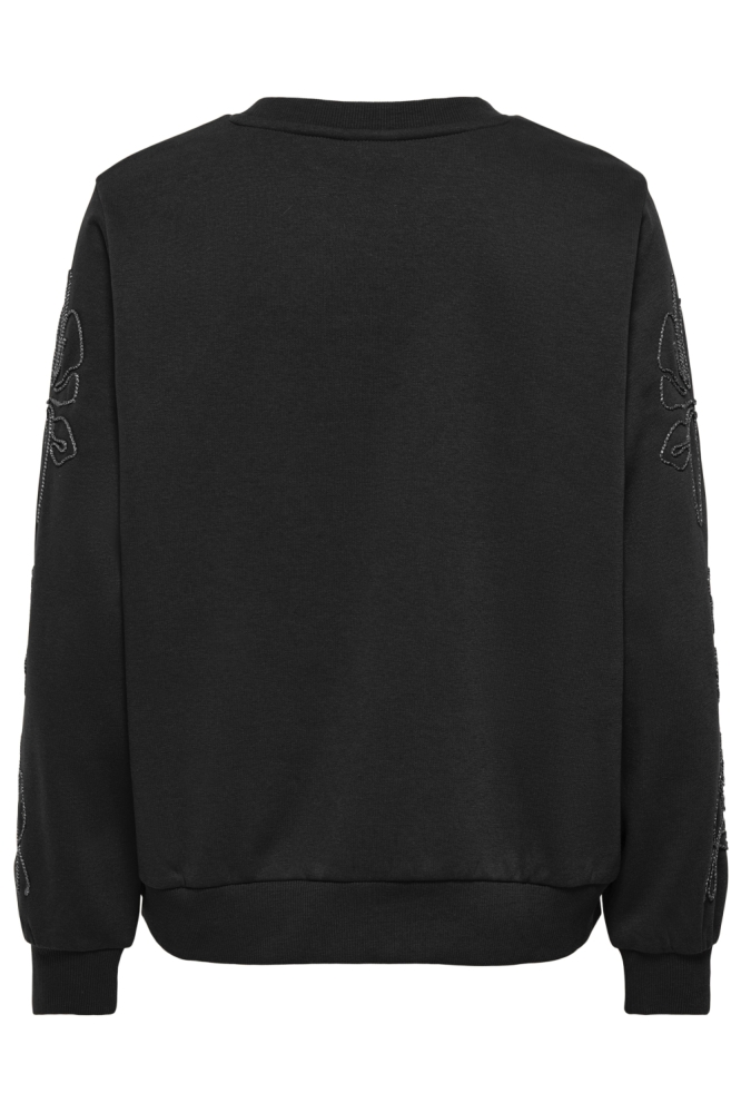 Jacqueline de Yong zwarte dames sweater | Achteraanzicht