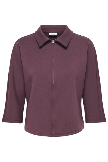 Jacqueline de Yong Vest JDYFRANKIE LIFE 3/4 FULL ZIP TOP JR 15379877 Sassafras