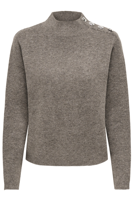 Jacqueline de Yong taupe dames trui | Vooraanzicht