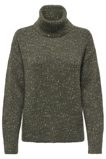 Jacqueline de Yong jdysabine l/s cowl neck pullover kn Groen