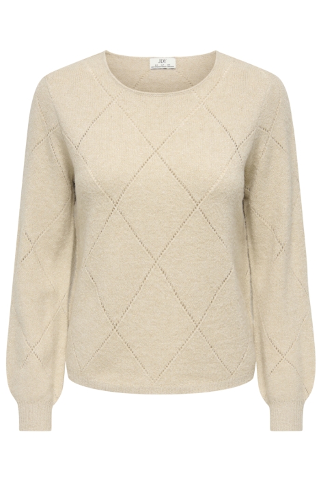 Jacqueline de Yong beige dames trui | Vooraanzicht