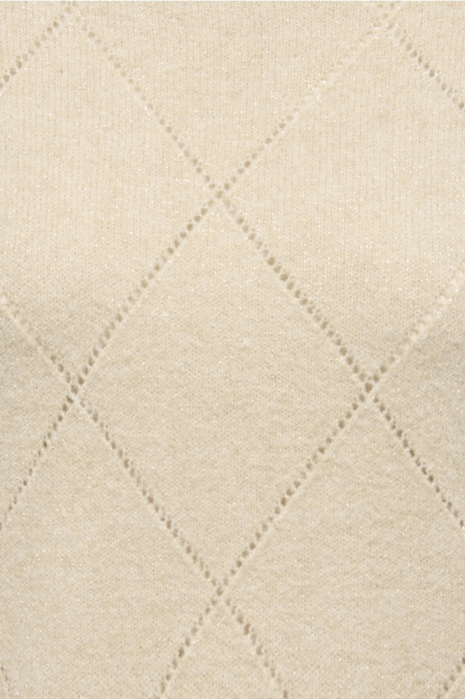 Jacqueline de Yong beige dames trui | Close up