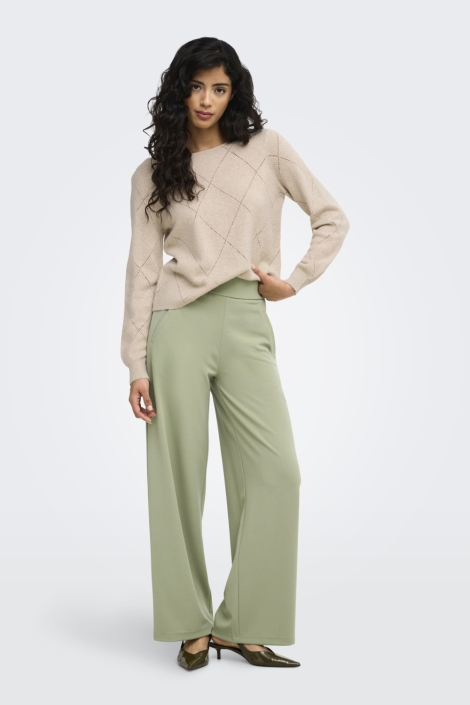 Jacqueline de Yong beige dames trui | Model