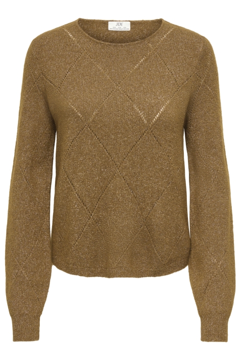 Jacqueline de Yong camel dames trui | Vooraanzicht