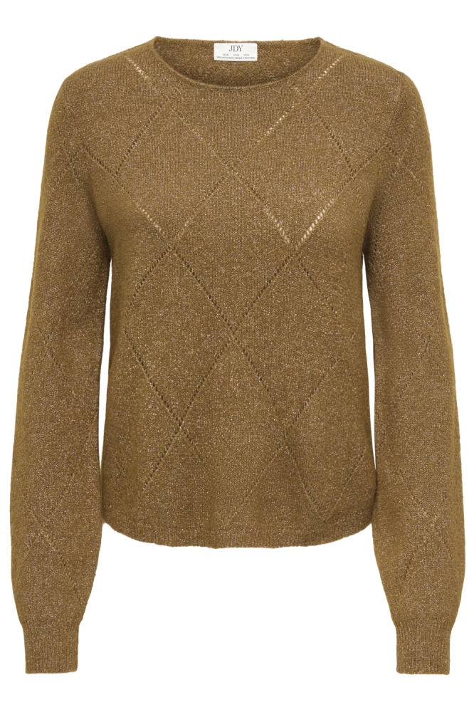 Jacqueline de Yong camel dames trui | Vooraanzicht