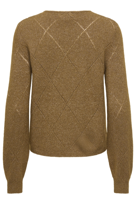Jacqueline de Yong camel dames trui | Achteraanzicht