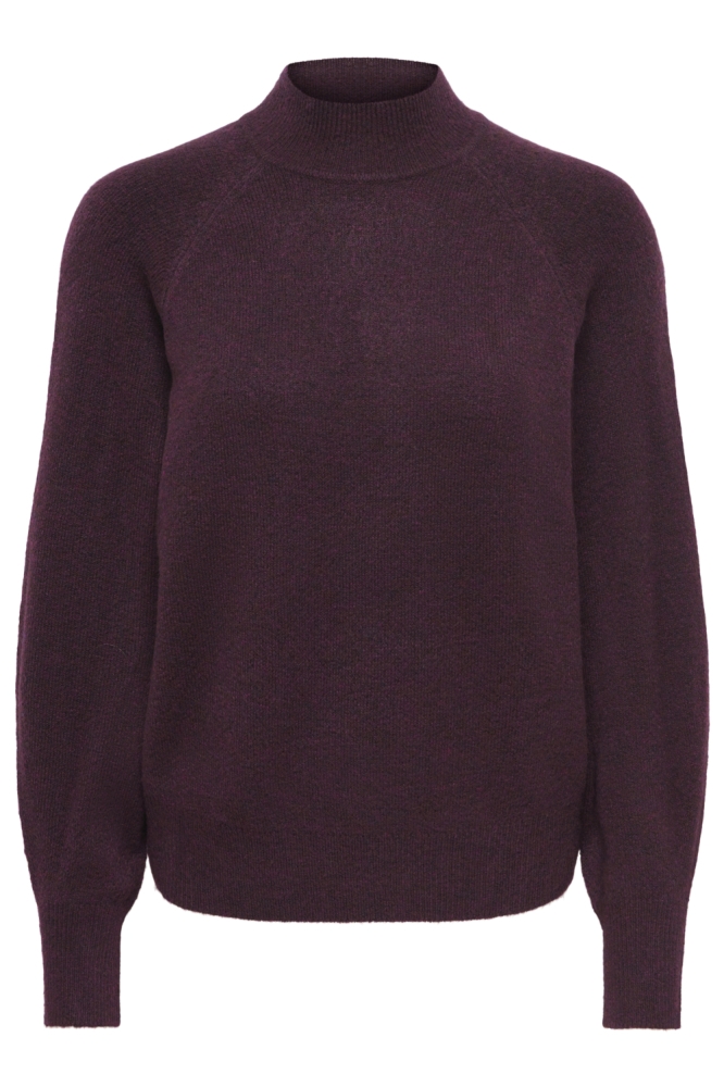 Jacqueline de Yong bordeaux dames trui | Vooraanzicht