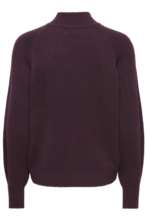 Jacqueline de Yong bordeaux dames trui | Achteraanzicht