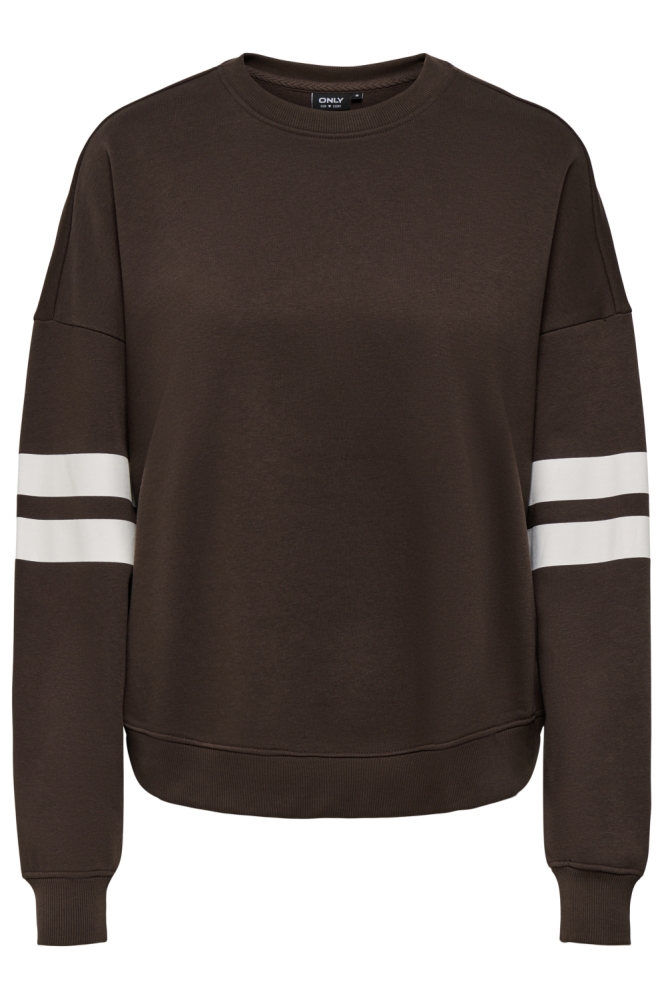 Only bruine dames sweater | Vooraanzicht