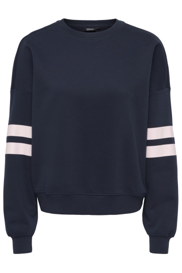 Only onlella l/s o-neck rs swt Blauw