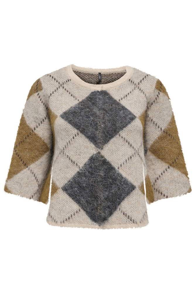 Only beige dames trui | Vooraanzicht