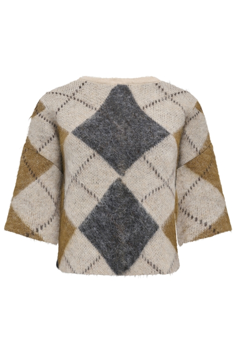 Only beige dames trui | Achteraanzicht