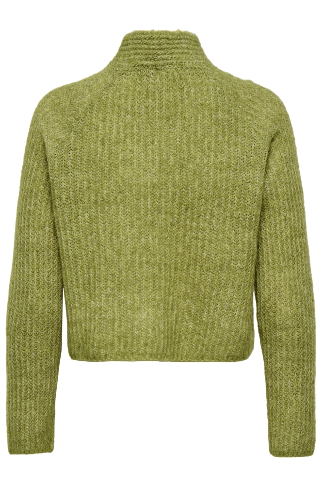 Only groene dames trui | Achteraanzicht