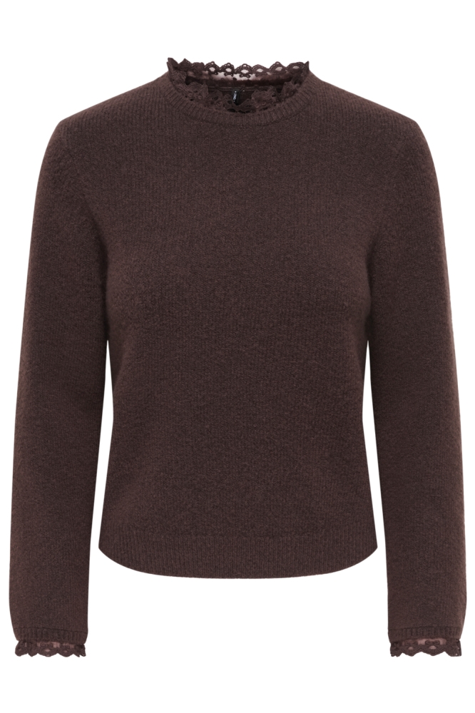 Only bruine dames trui | Vooraanzicht