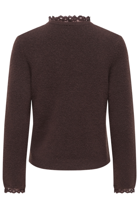 Only bruine dames trui | Achteraanzicht