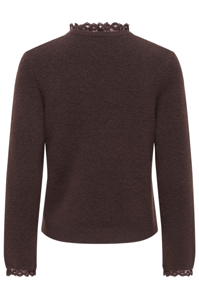 Only bruine dames trui | Achteraanzicht