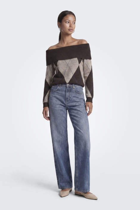 Only bruine dames trui | Model