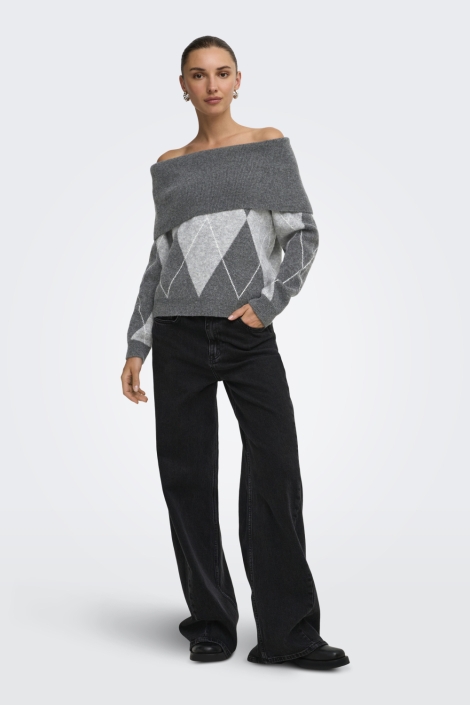 Only grijze dames trui | Model