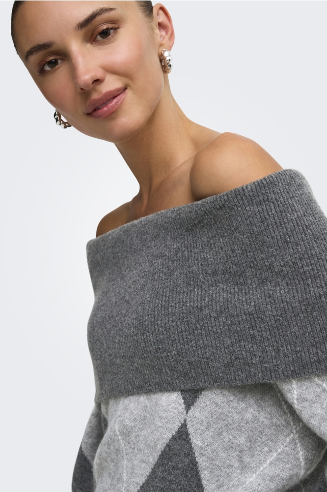 Only grijze dames trui | Close up