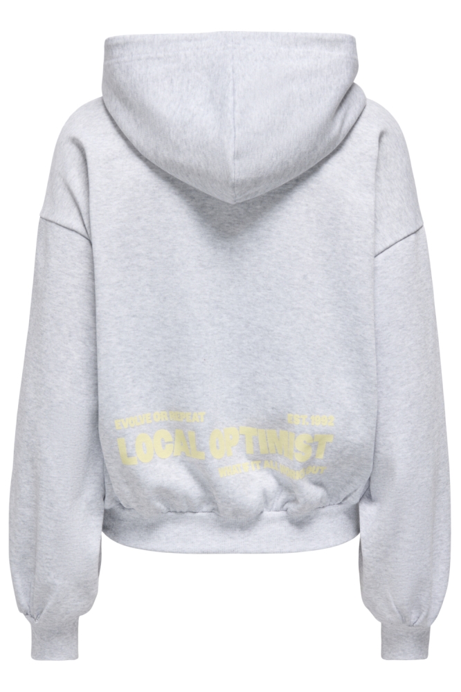 Only grijze dames sweater | Achteraanzicht