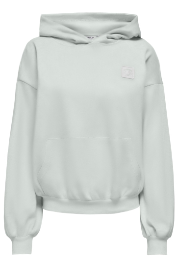 Only Trui ONLOFELIA L/S HOOD UB SWT 15382081 AQUA GRAY/LOCAL+OPTIMIST
