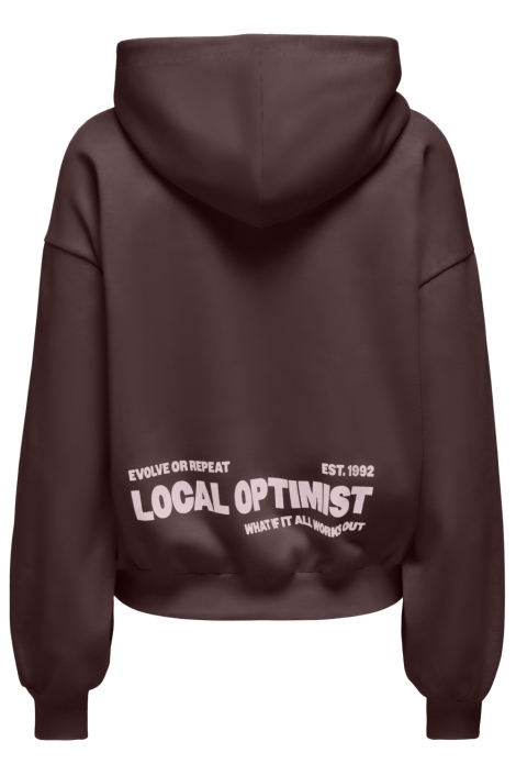 Only bruine dames sweater | Achteraanzicht