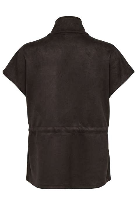 Only bruine dames gilet | Achteraanzicht