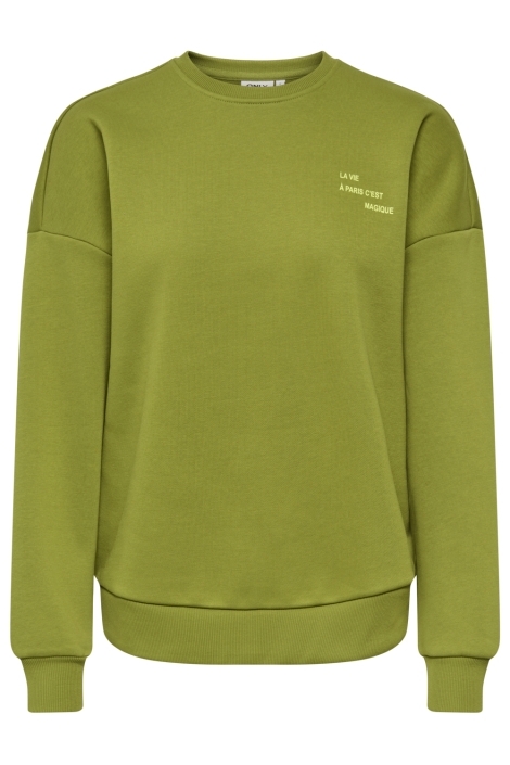 Only groene dames sweater | Vooraanzicht