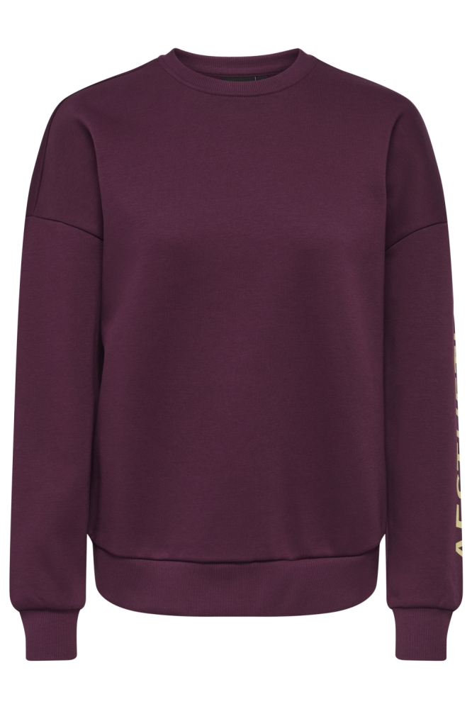 Only bordeaux dames sweater | Vooraanzicht