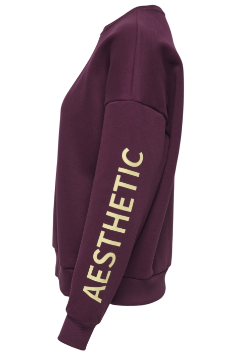 Only bordeaux dames sweater | Achteraanzicht