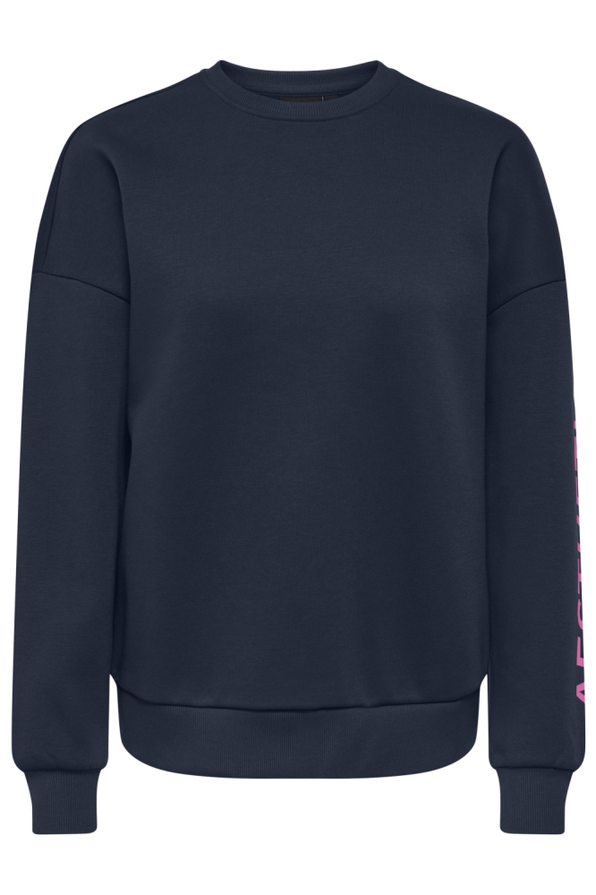 Only blauwe dames sweater | Vooraanzicht