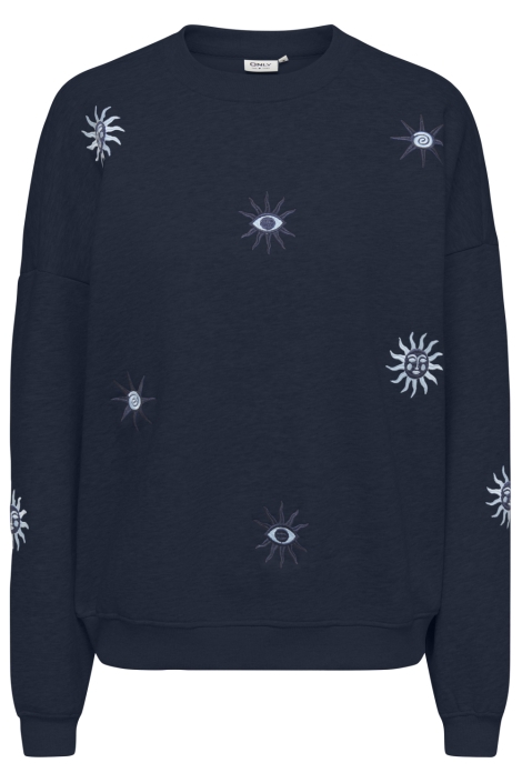 Only blauwe dames sweater | Vooraanzicht