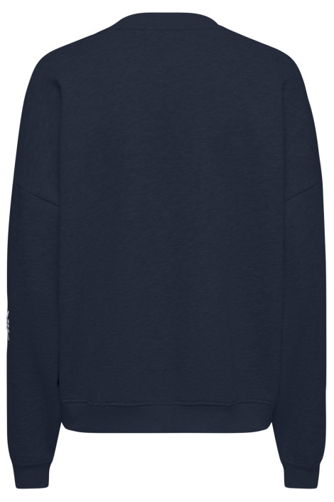 Only blauwe dames sweater | Achteraanzicht