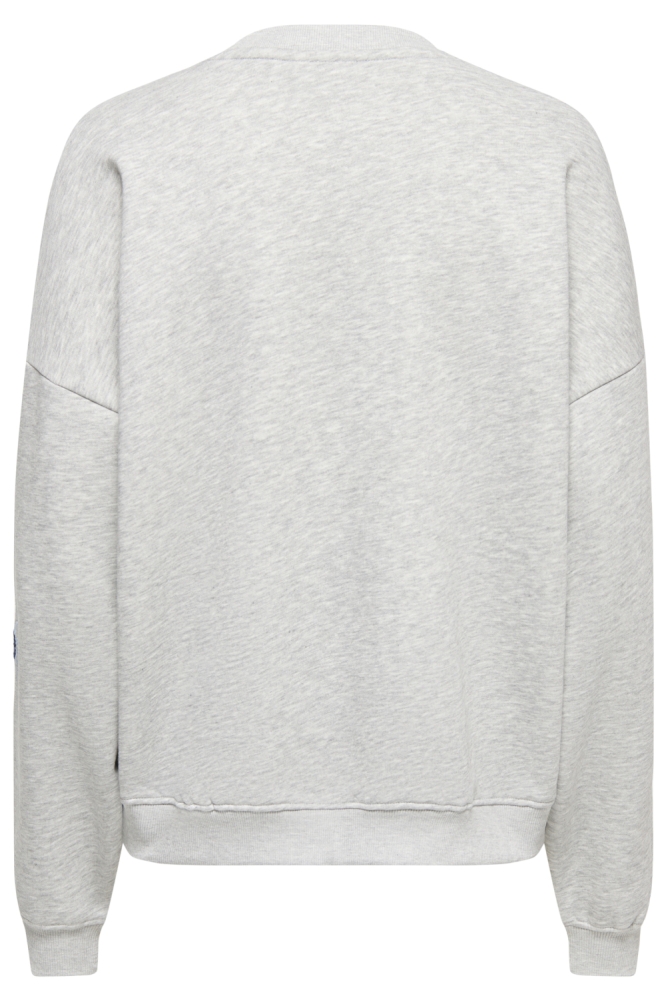 Only grijze dames sweater | Achteraanzicht