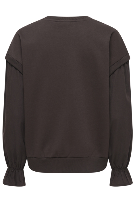 Only bruine dames sweater | Achteraanzicht