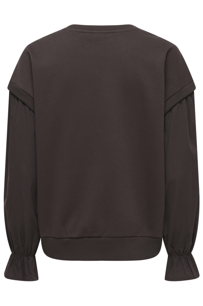 Only bruine dames sweater | Achteraanzicht