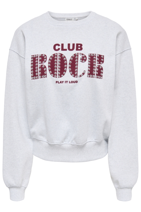 Only grijze dames sweater | Vooraanzicht